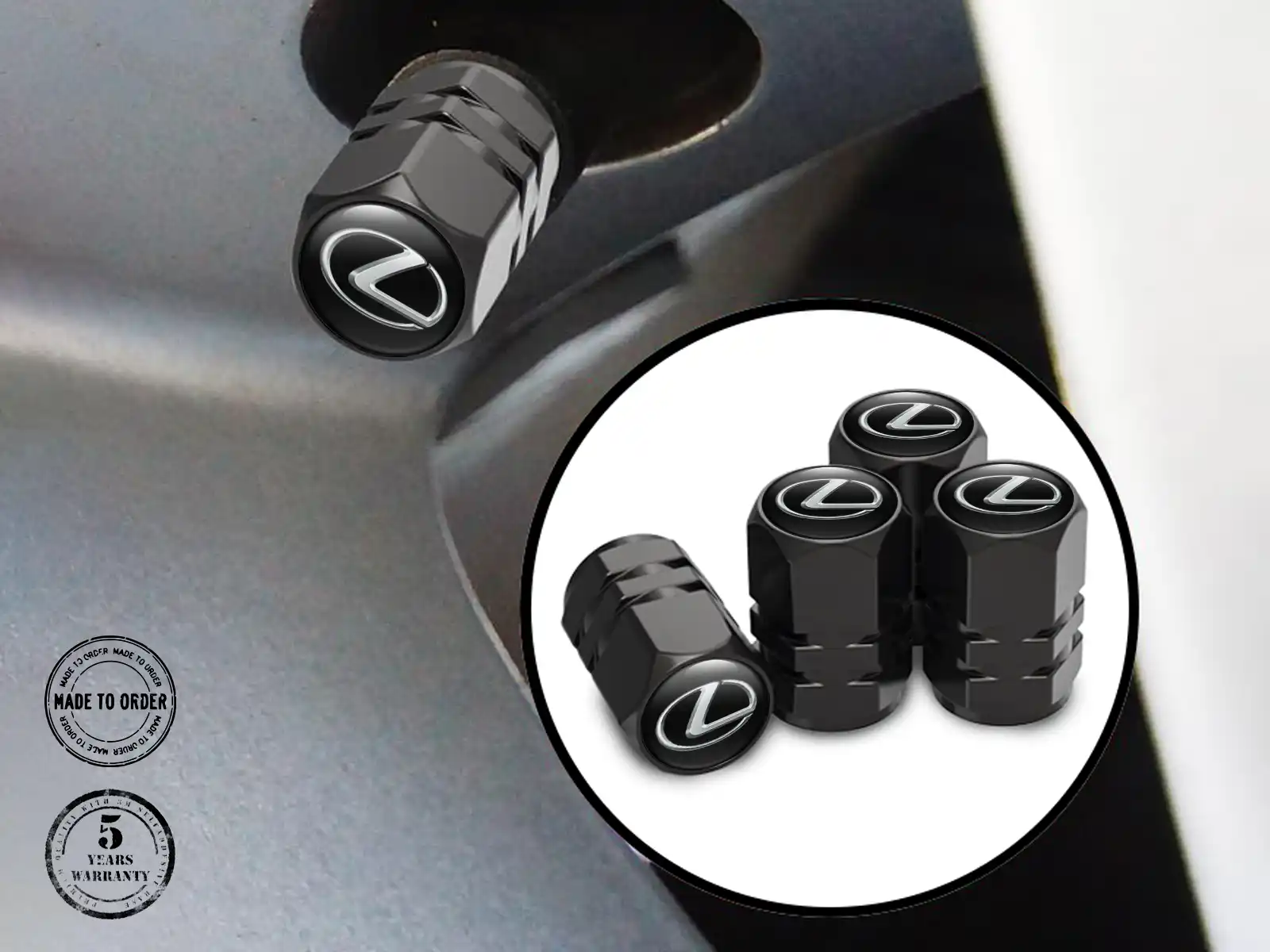 Lexus Wheel Valve Caps for SUVs Drift Style
